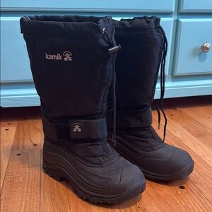 Kamik Cold-Weather Insulated Waterproof Boot Black Size 7